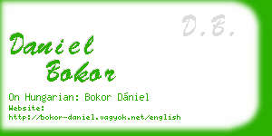 daniel bokor business card